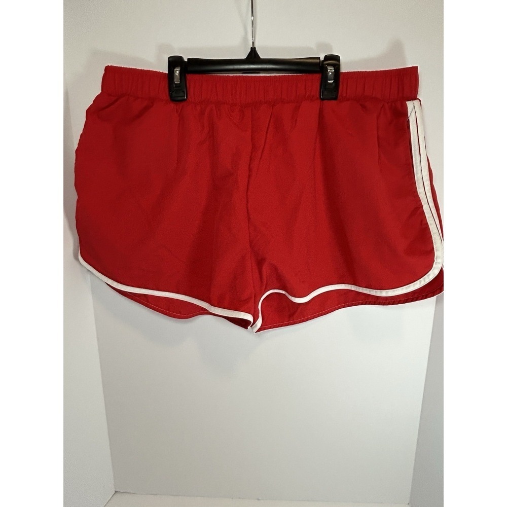 NWT Grace and Emma Red White Trim Go-Getter Shorts XLarge Elastic Waist